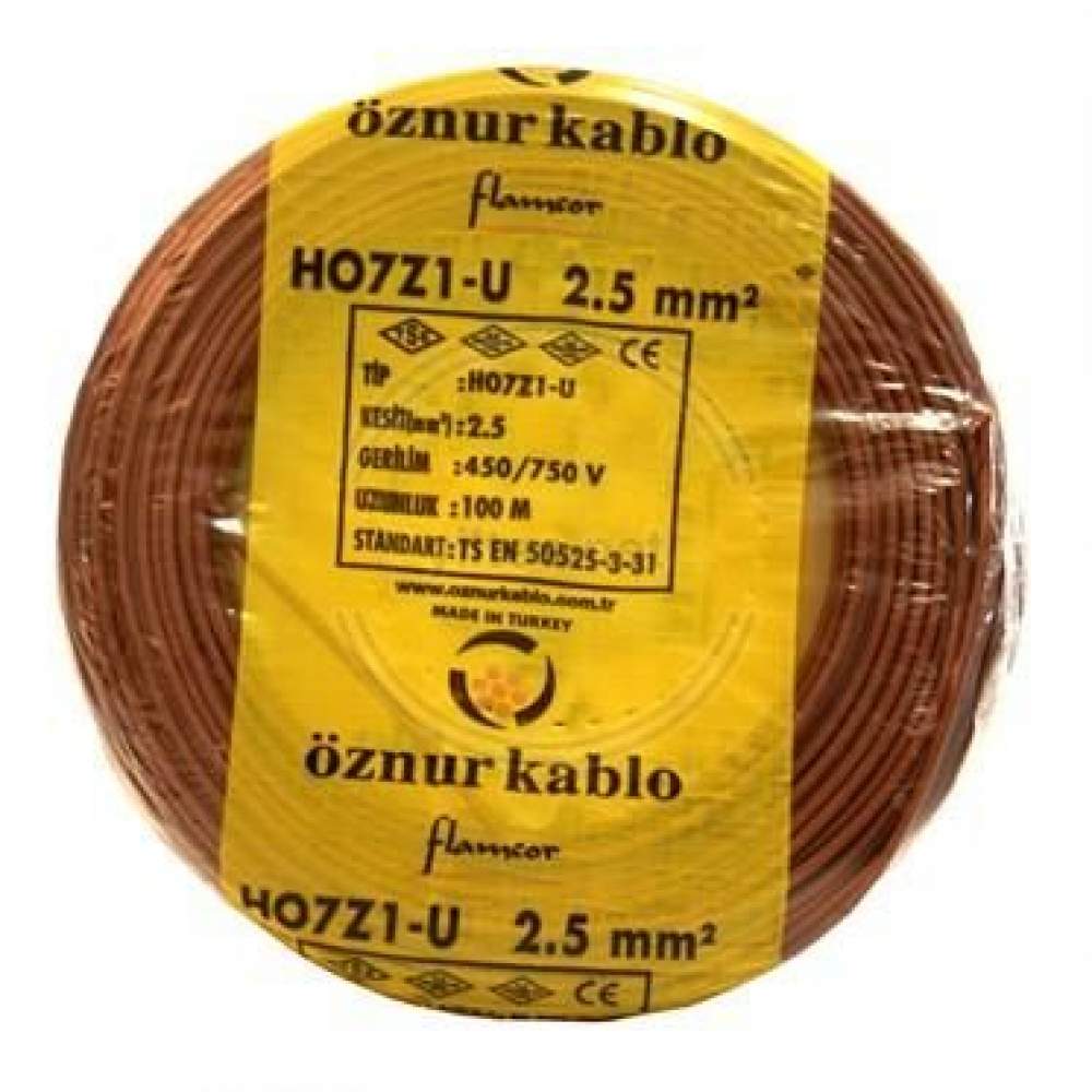 Öznur Nhxmh Yanmaz Kablo Öznur 2.5 Luk 100 Metre