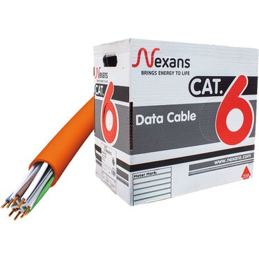 Nexans Cat6 500M 23AWG (0,58MM) Utp %100 BakIR, Lszh Halogen Free Makara Kablo