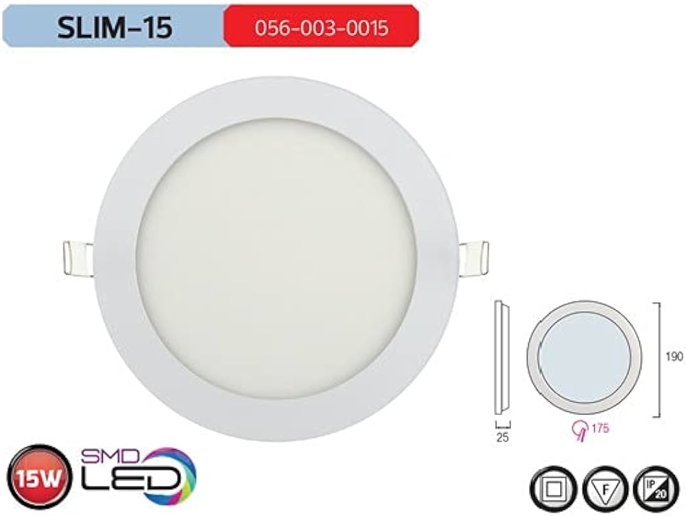 Horoz Slim-15 15W Led Panel Sıva Altı Beyaz Işık