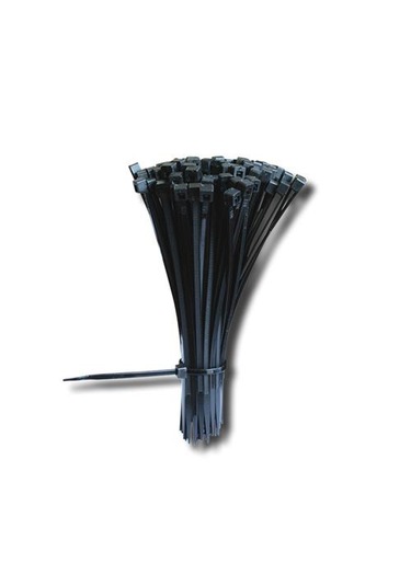 Çetsan 3.6X250 Siyah Kablo Bağı Plastik Cırt-100 Adet