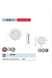 Horoz Slim-3 3W Led Panel Sıva Altı Beyaz Işık
