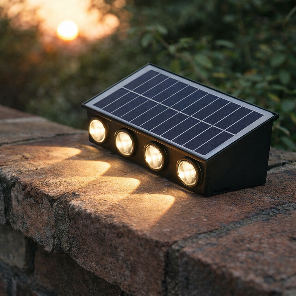 Cata CT-8010 20W Kos Solar Şarjlı Led Duvar Bahçe Aydınlatma Aplik Gün Işığı 